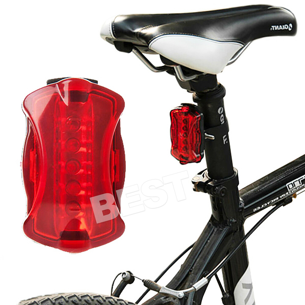 4 Sets Bike Light Head Tail Lights5 LED Lamp Safety Alarm Bicycle Cycle sydney