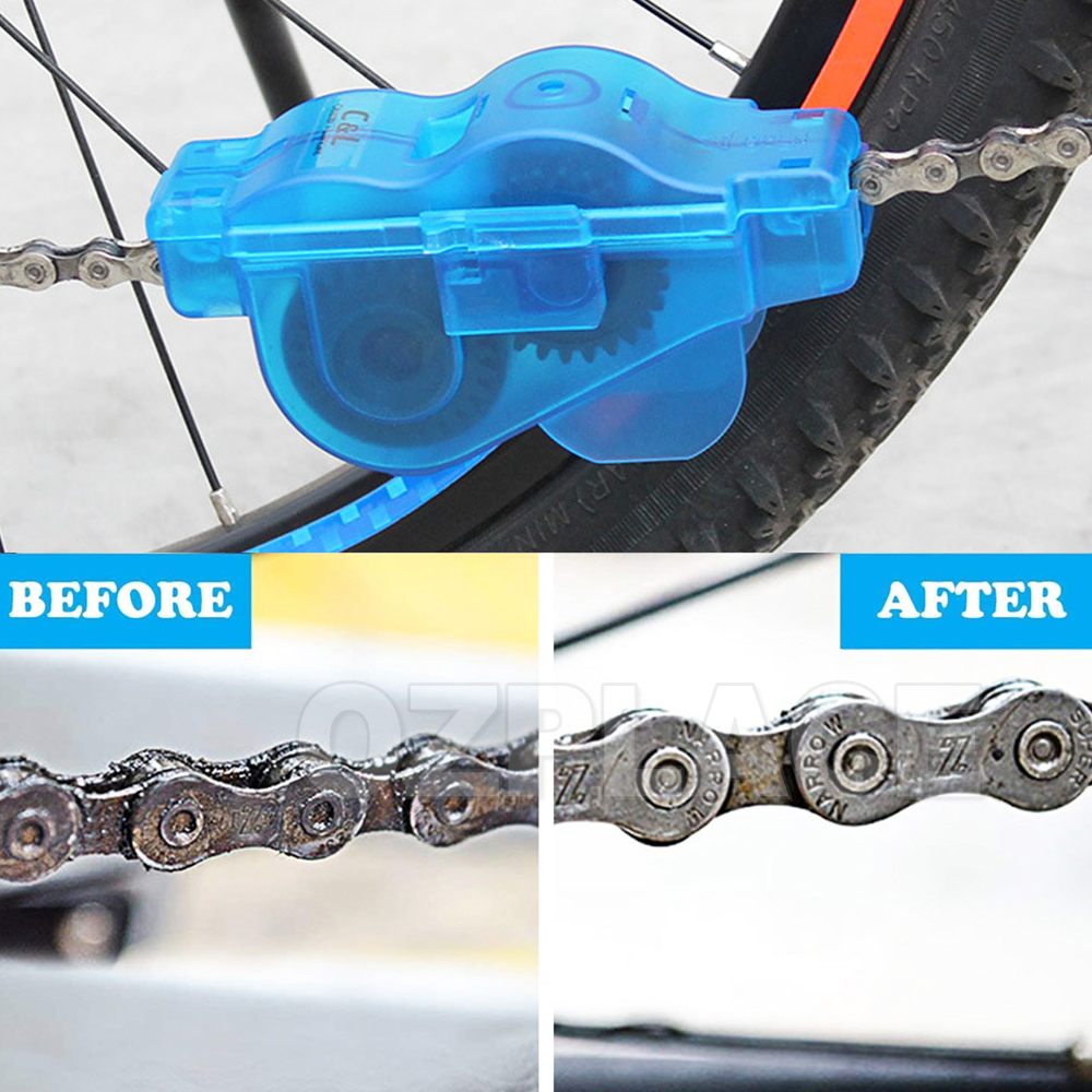 Bicycle Chain Cleaner Cycling Cleaning Brushes Wash Tool Kit for