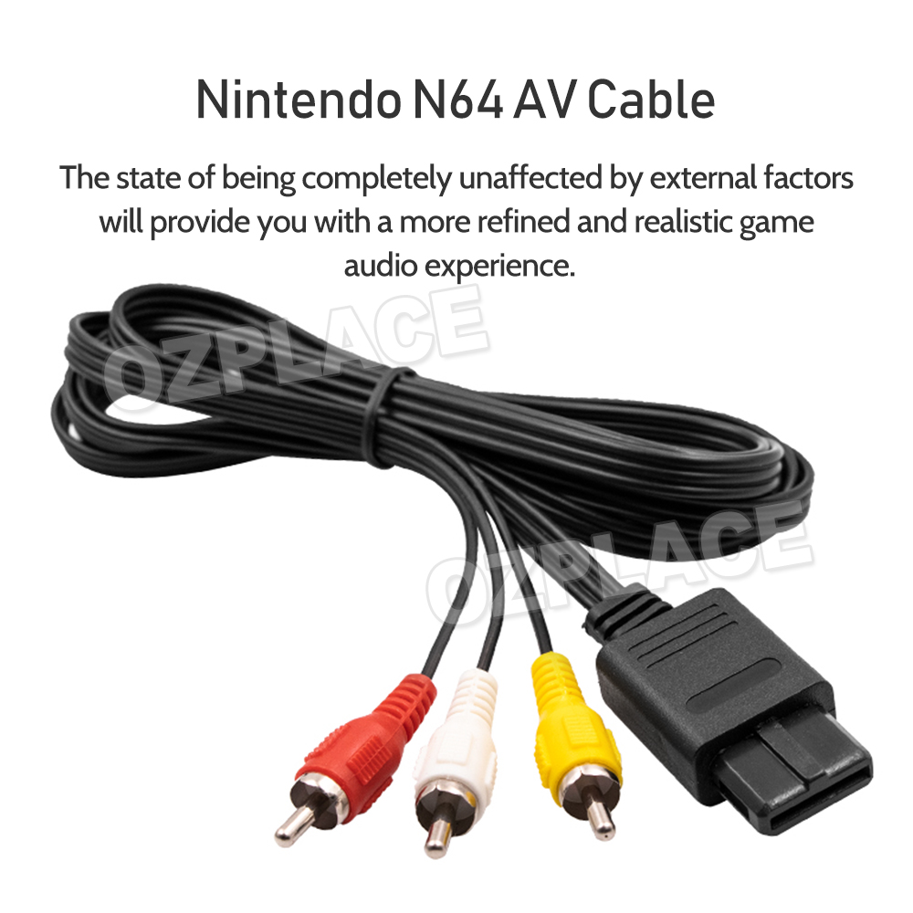 RCA AV Audio Video Composite Cable Cord for SUPER SNES GAMECUBE GC